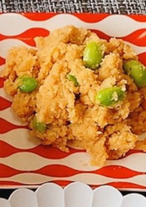 電子レンジで簡単！枝豆の卯の花-レシピのメイン写真