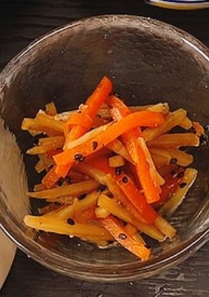 電子レンジで簡単！きんぴらごぼう-レシピのメイン写真