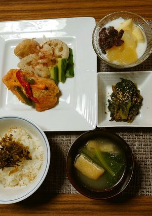 ヨウサマの減塩朝食鮭の豆板バター焼き㊳-レシピのメイン写真