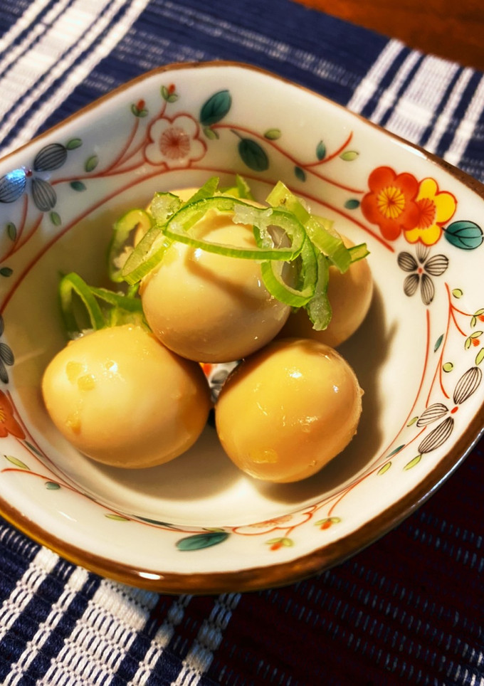 簡単絶品！うずらの卵のにんにく麺つゆ漬け-レシピのメイン写真