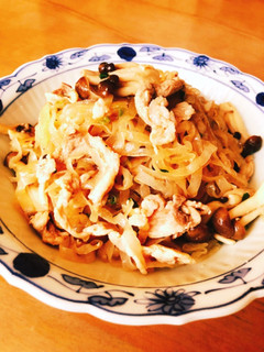こんにゃく麺で豚肉としめじの和風パスタ-レシピのメイン写真