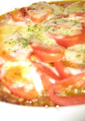 ひき肉とじゃがいもとトマトのチーズ焼き-レシピのメイン写真