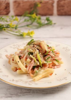 簡単！パスタ☆マカロニサラダでトマト風味-レシピのメイン写真