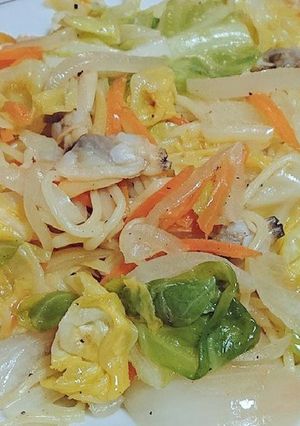 春キャベツとアサリの塩焼きそば-レシピのメイン写真