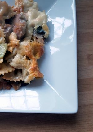 蝶々のパスタで作る大人味グラタン-レシピのメイン写真