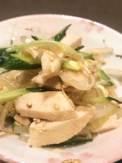 簡単ヘルシー!サラダチキンの中華サラダ-レシピのメイン写真