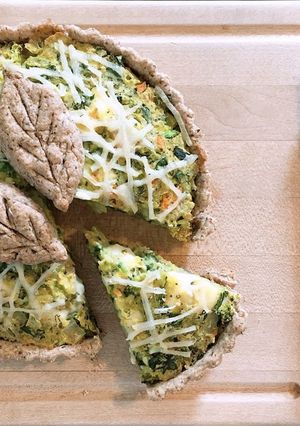 ヴィーガン　簡単！野菜とひよこ豆のタルト-レシピのメイン写真