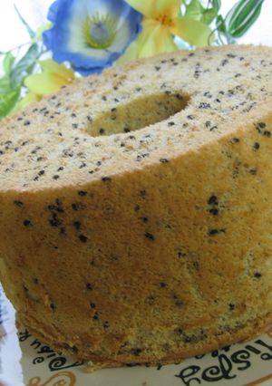 ほろ酔い♫ごまかシフォンケーキ-レシピのメイン写真