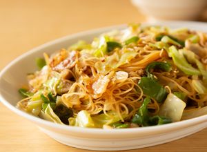 簡単大皿☆豚ばらキャベツの甘辛焼ビーフン-レシピのメイン写真