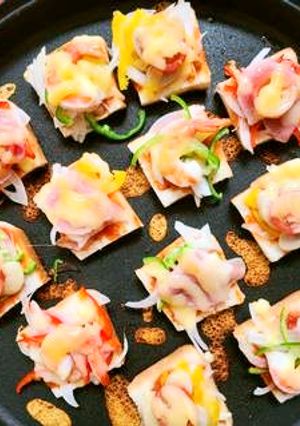 ホットプレートで作るおうちピザ-レシピのメイン写真