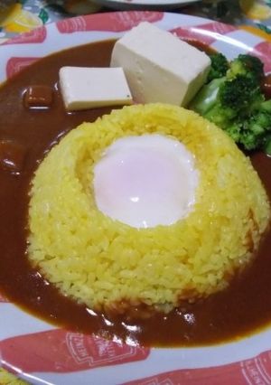 (富士山?)火山カレーと湖畔のホテル-レシピのメイン写真