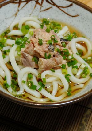 冷製鮭缶うどん-レシピのメイン写真