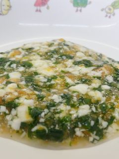 【離乳食 中期】野菜と豆腐のあんかけ-レシピのメイン写真