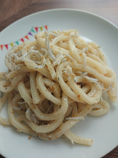 簡単!しらすうどん(パスタ)激ウマ!-レシピのメイン写真