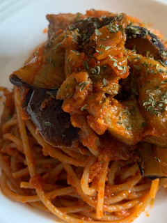【ヘルシー全粒粉ナスのトマトパスタ】-レシピのメイン写真