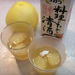 清酒とグレープフルーツの大人ゼリー-レシピのメイン写真
