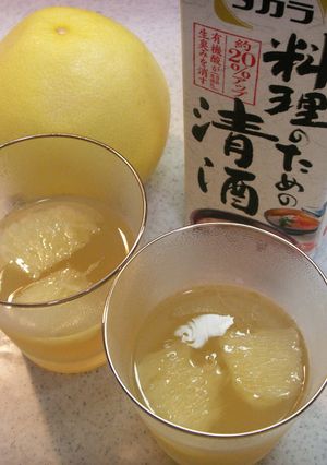 清酒とグレープフルーツの大人ゼリー-レシピのメイン写真