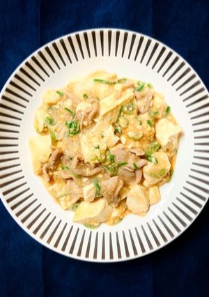 ご飯にも合う!豚たま豆腐-レシピのメイン写真