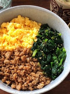 豚そぼろの三色丼-レシピのメイン写真