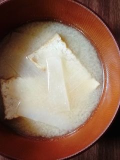 冷凍厚揚げのお味噌汁*・-レシピのメイン写真
