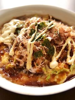 レンジで作る☆豆腐でたこ焼き×お好み焼き-レシピのメイン写真