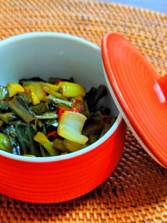 野沢菜のピリ辛油炒め-レシピのメイン写真