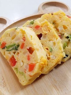 【幼児食】野菜たっぷりケークサレ-レシピのメイン写真