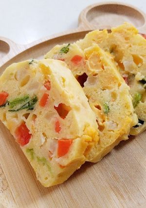 【幼児食】野菜たっぷりケークサレ-レシピのメイン写真