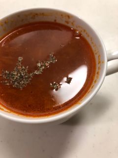 ケチャップでトマトスープ-レシピのメイン写真