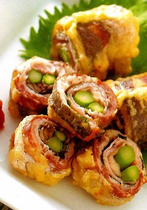 素材の”鯵”ロール揚げ-レシピのメイン写真