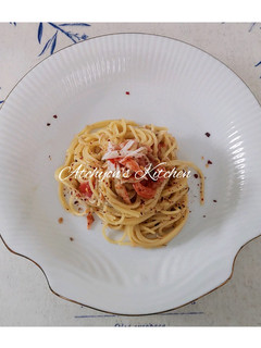 簡単!カニカマでお洒落冷製パスタ-レシピのメイン写真
