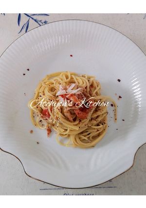 簡単！カニカマでお洒落冷製パスタ-レシピのメイン写真