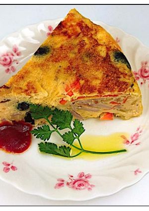簡単!炊飯器でスパニッシュオムレツ-レシピのメイン写真
