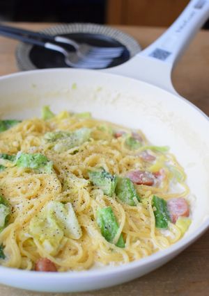 春キャベツのワンポットクリームパスタ♪-レシピのメイン写真