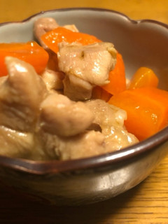 人参と鶏肉の炒め煮-レシピのメイン写真
