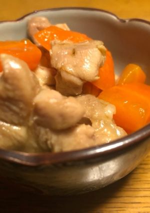 人参と鶏肉の炒め煮-レシピのメイン写真