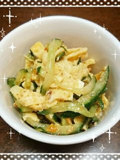 キュウリと卵の中華風ごま和え-レシピのメイン写真