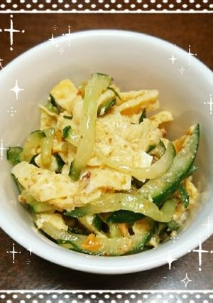 キュウリと卵の中華風ごま和え-レシピのメイン写真