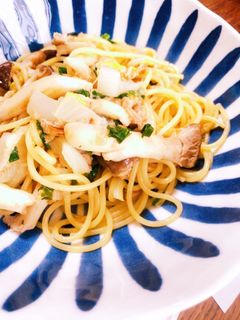 永谷園!お吸いものの素で簡単和風パスタ-レシピのメイン写真