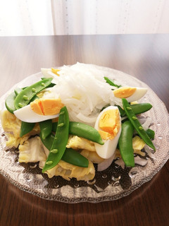 新玉ねぎと緑野菜の彩り春サラダ☆-レシピのメイン写真