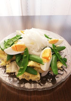 新玉ねぎと緑野菜の彩り春サラダ☆-レシピのメイン写真