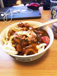 おしゃれカレーうどんwithツナマヨ-レシピのメイン写真