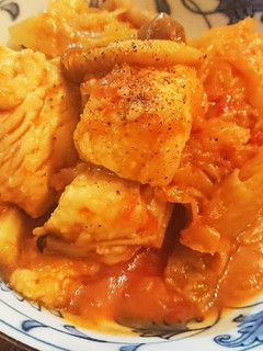 鶏肉とキャベツのトマト煮込み-レシピのメイン写真