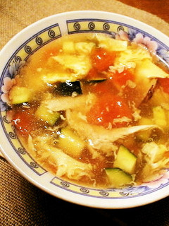 *夏野菜de中華スープ*-レシピのメイン写真
