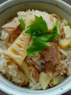タケノコとツナ缶の炊き込みご飯-レシピのメイン写真