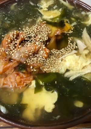 むね肉の茹で汁を使った簡単チゲクッパ-レシピのメイン写真