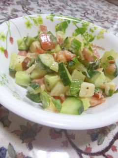 角切り野菜とリンゴのサラダ-レシピのメイン写真