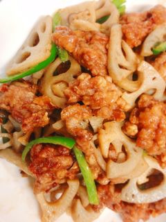 豚こまと蓮根の揚げ煮-レシピのメイン写真