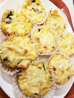 マフィン型ほうれん草とベーコンのキッシュ-レシピのメイン写真