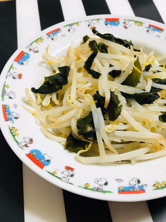 モヤシとワカメ サラダやお刺身のお供に-レシピのメイン写真